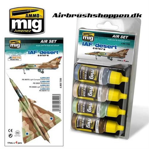 A.MIG 7200 IAF DESERT Aircraft colors 4x17 ml